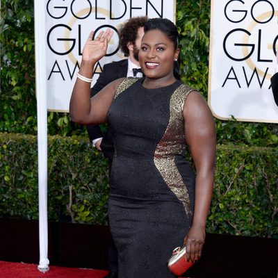 Danielle Brooks at the Golden Globes 2015 red carpet