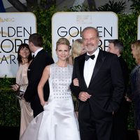 Kayte Walsh and Kelsey Grammer at the Golden Globes 2015 red carpet