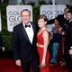 Kevin Spacey and Kate Mara at the Golden Globes 2015 red carpet