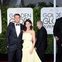 Channing Tatum and Jenna Dewan at the Golden Globes 2015 red carpet