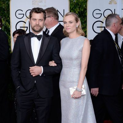 Joshua Jackson and Diane Kurger at the Golden Globes 2015 red carpet