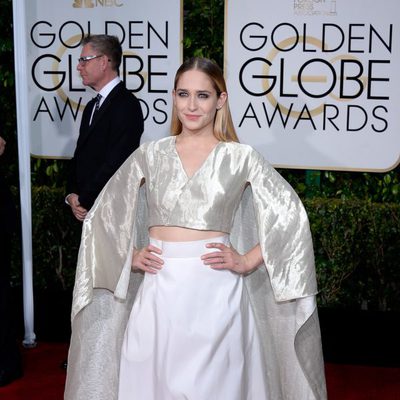 Allson Williams at the Golden Globes 2015 red carpet