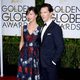 Benedict Cumberbatch and Sophie Hunter at the Golden Globes 2015 red carpet