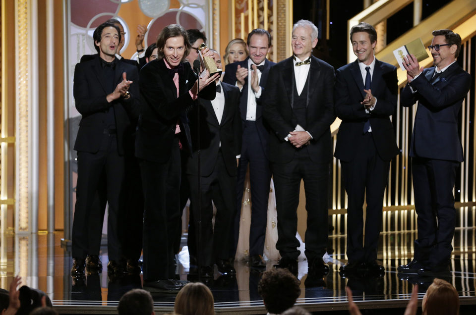 'The Grand Hotel Budapest' team, best comedy movie at the Golden Globes 2015