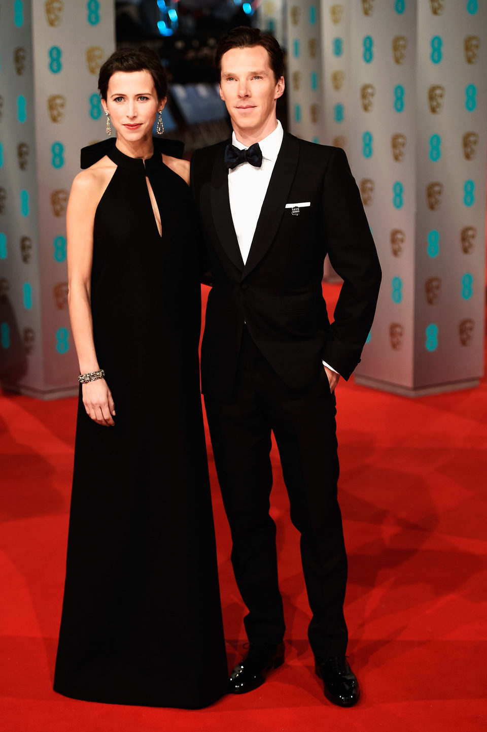 Benedict Cumberbatch at the Sophie Hunter en los BAFTA 2015