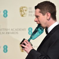 Jack O'Connel posses with his best rising star at the BAFTA 2015