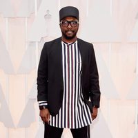 Will i am pose at the red carpet of the Oscar 2015 