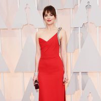 Dakota Johnson at the Oscars Awards 2015 red carpet