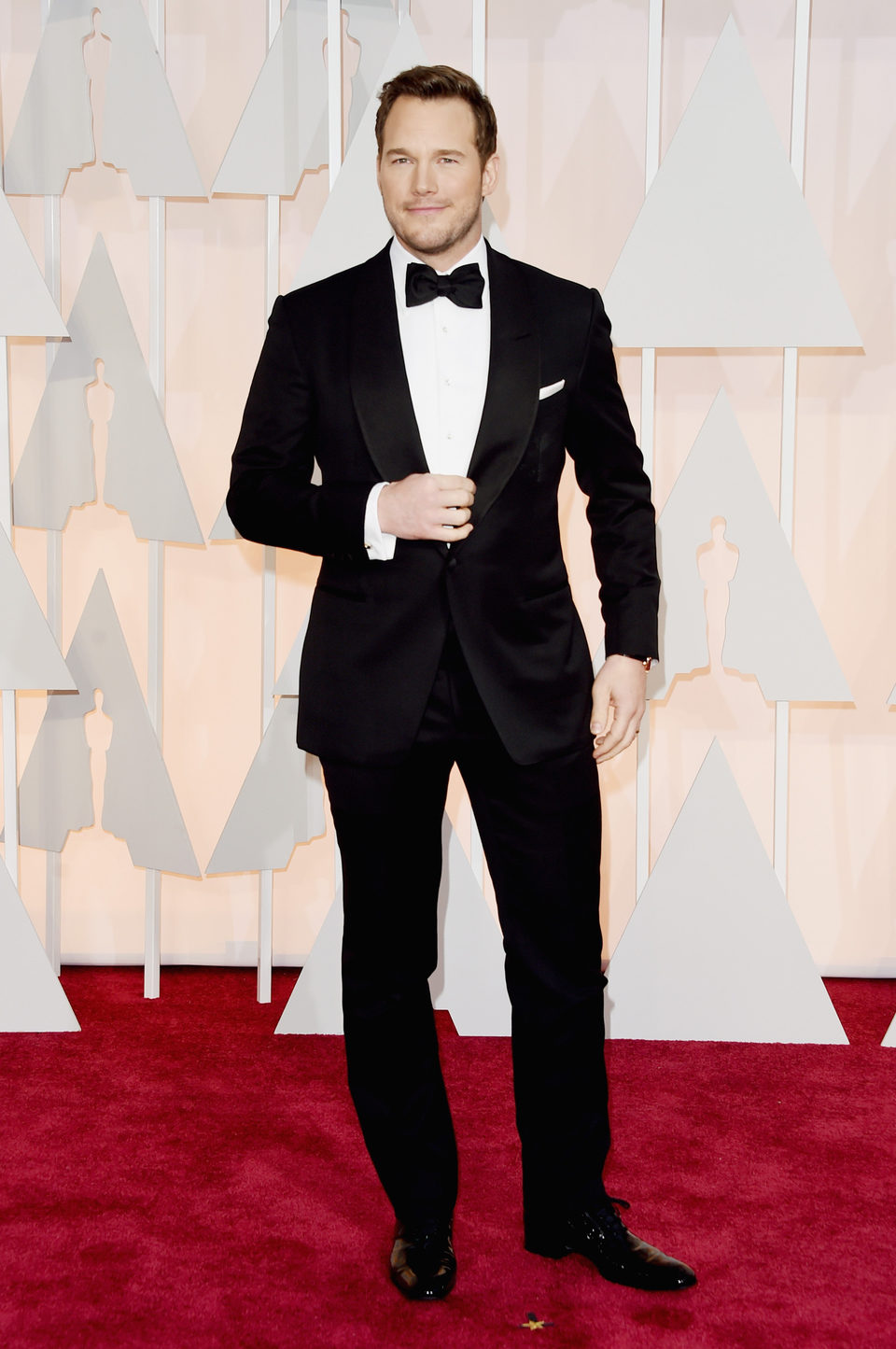 Chris Pratt at the Oscar 2015 red carpet