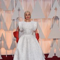 Lady Gaga at the Oscars Awards 2015 red carpet