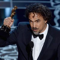 Alejandro González Iñárritu wins the Best Directo Award at the Oscars 2015