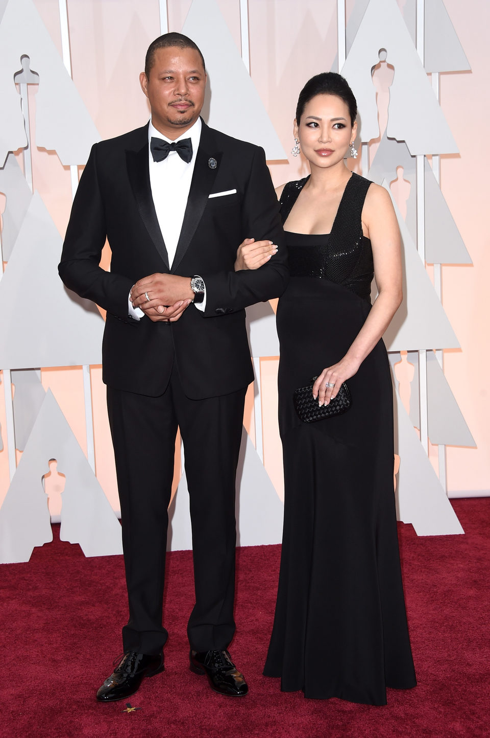 Terrence Howard and Miranda Howard in the Oscar 2015 red carpet