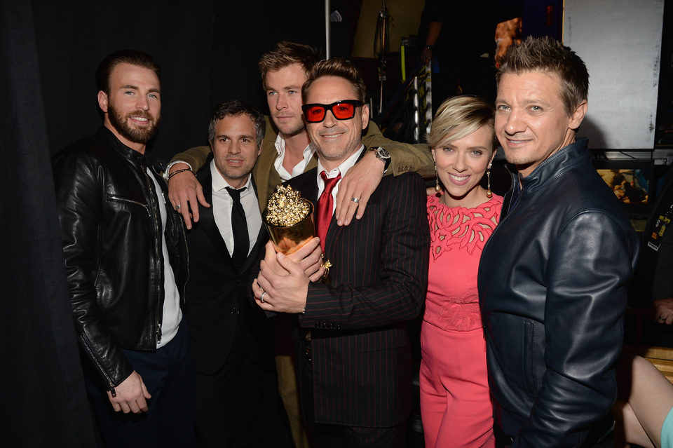 'The Avengers: Age of Ultron' cast during MTV Movie Awards 2015