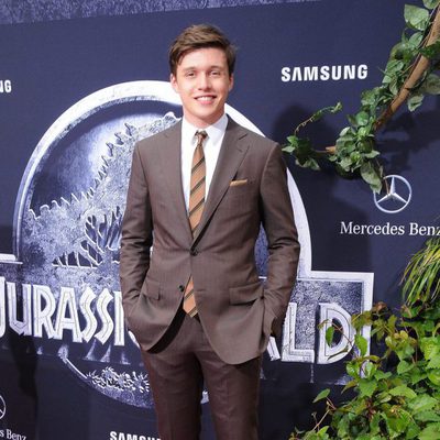 Nick Robinson at the 'Jurassic World' premiere in Hollywood