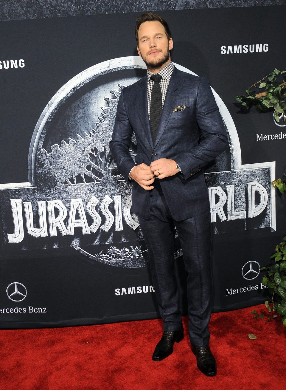 Chris Pratt at the 'Jurassic World' premiere in Los Angeles