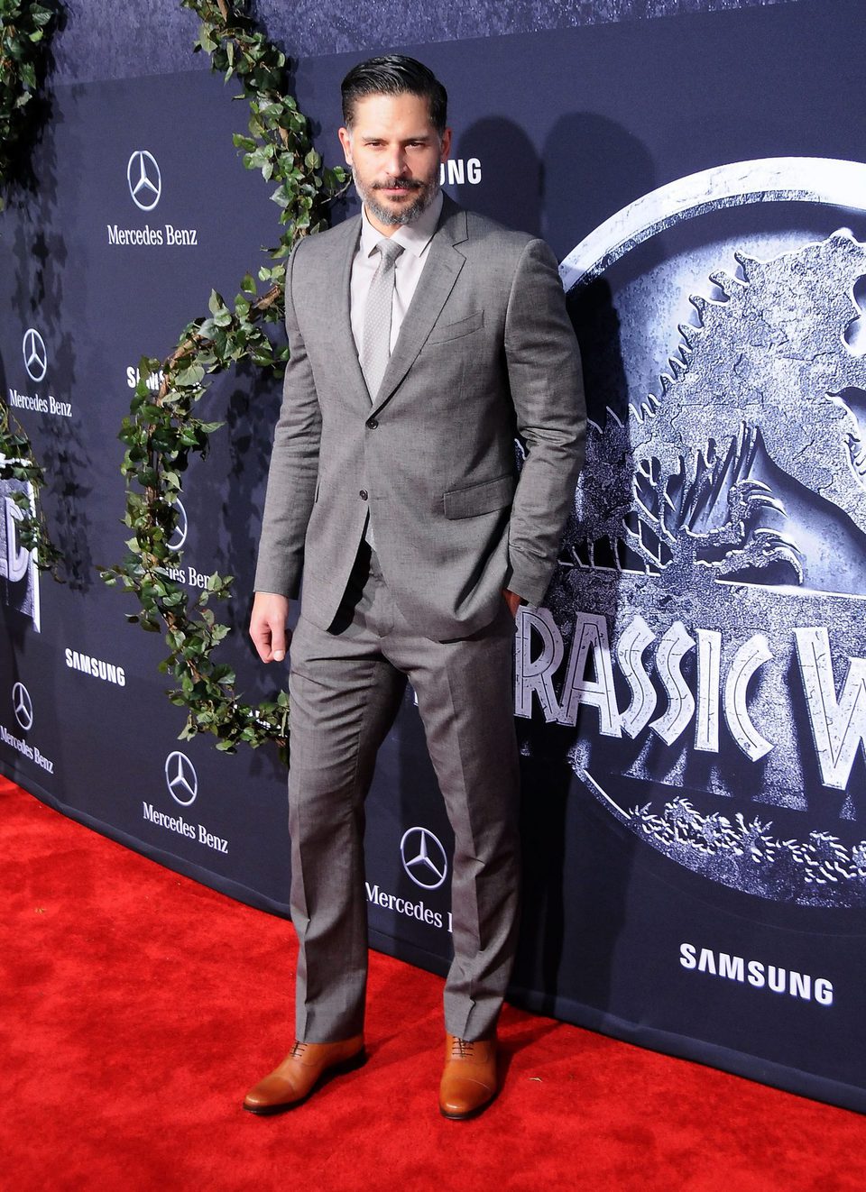 Joe Manganiello at the 'Jurassic World' premiere in Los Angeles