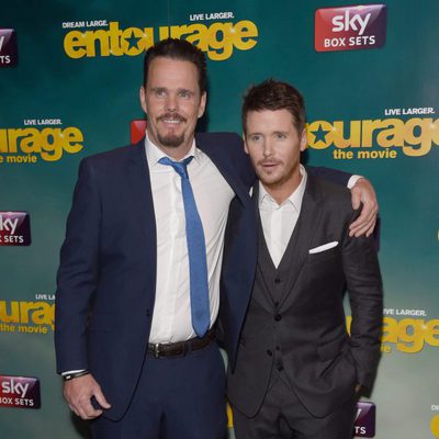 Kevin Dillon and Kevin Connolly at the 'Entourage' premiere in London