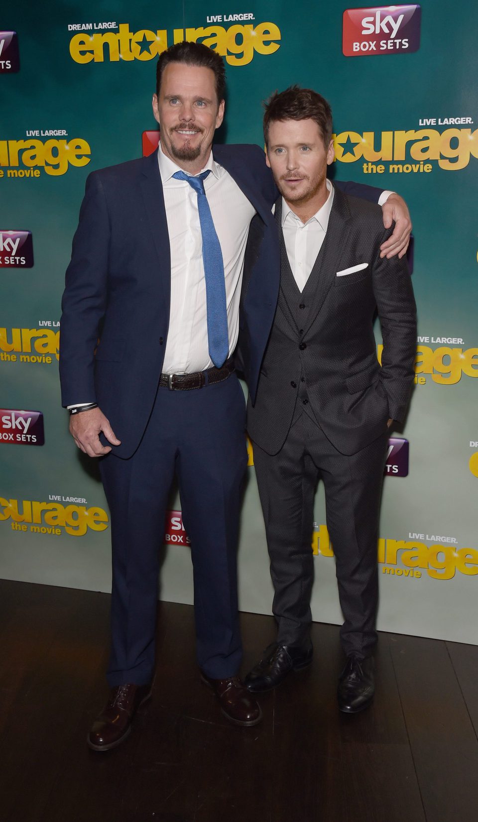 Kevin Dillon and Kevin Connolly at the 'Entourage' premiere in London