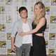 Jennifer Lawrence and Josh Hutcherson embraces at the Comic-Con 2015