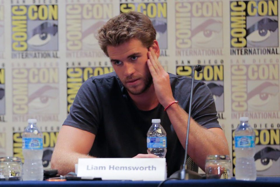 Liam Hemsworth during the press conference at Comic -Con 2015