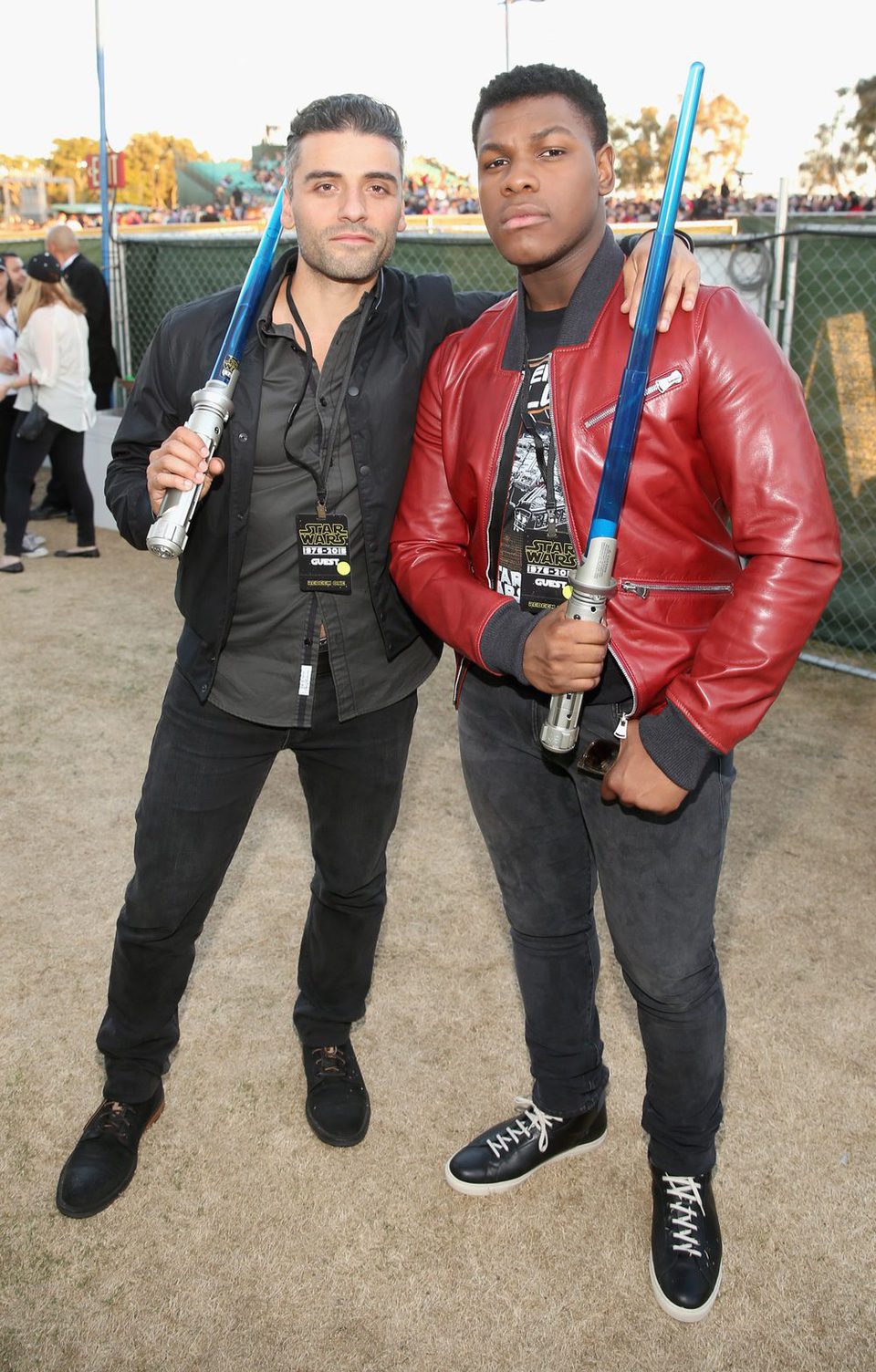 Oscar Isaac and John Boyega at the Comic-Con 2015