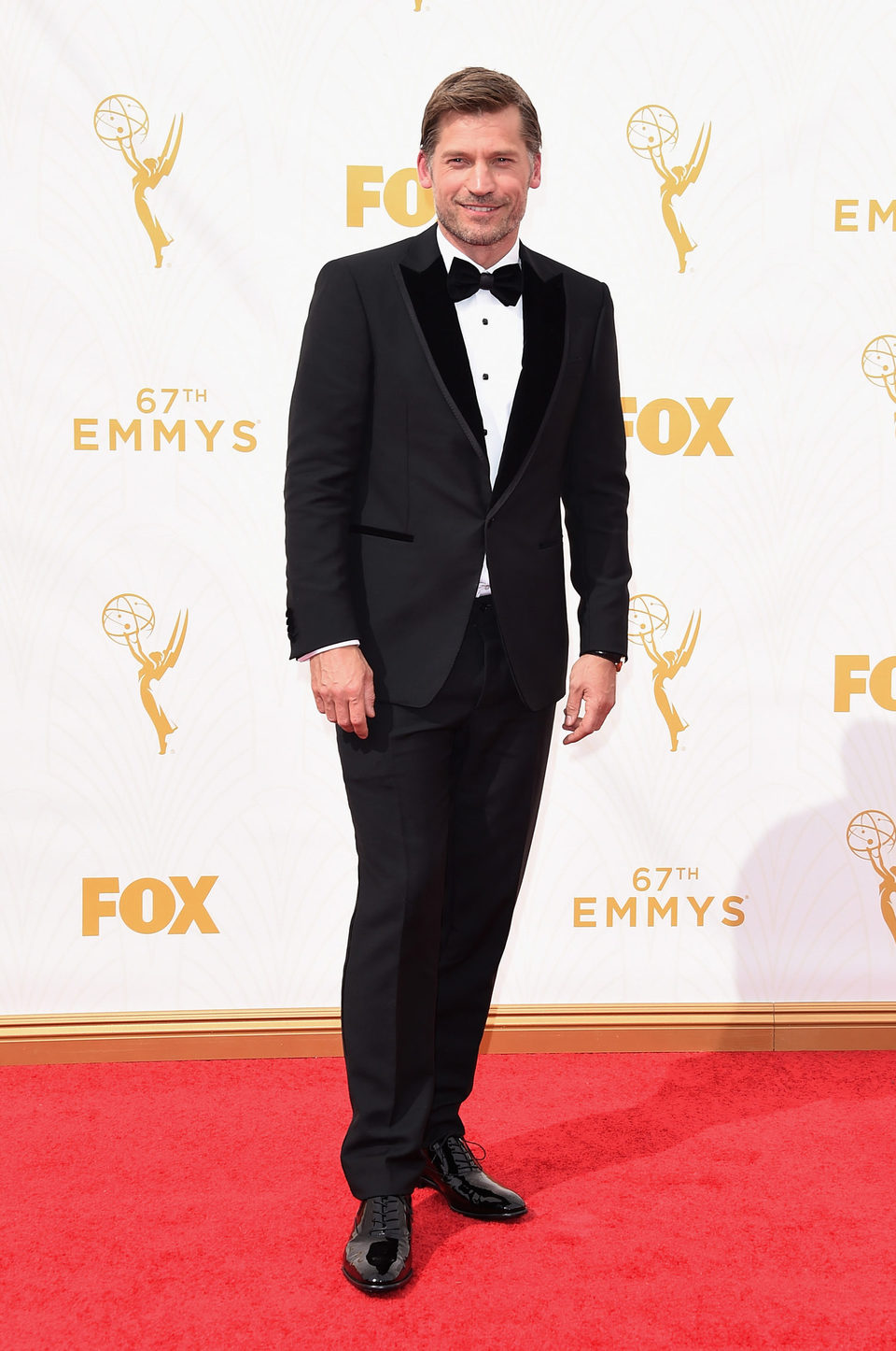 Nikolaj Coster-Waldau at the red carpet of the Emmys 2015