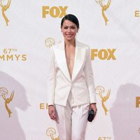 Tatiana Maslany at the red carpet at the Emmys 2015