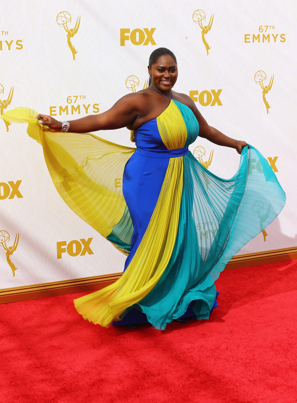 Danielle Brooks at the red carpet at the 2015 Emmys