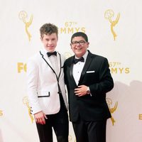 Rico Rodriguez and Nolan Gould at the red carpet of the Emmys 2015