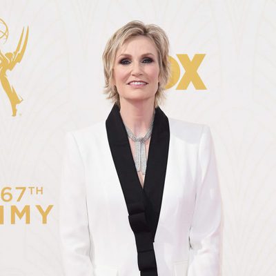 Jane Lynch at the 2015 Emmy awards red carpet