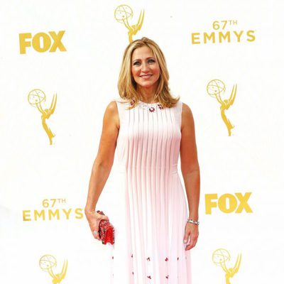 Edie Falco at the Emmy Awards red carpet