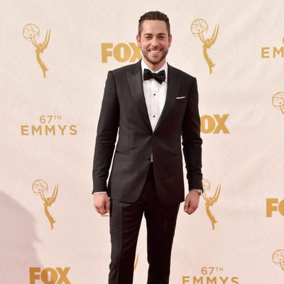 Zachary Levi on the red carpet before the 2015 Emmy Awards