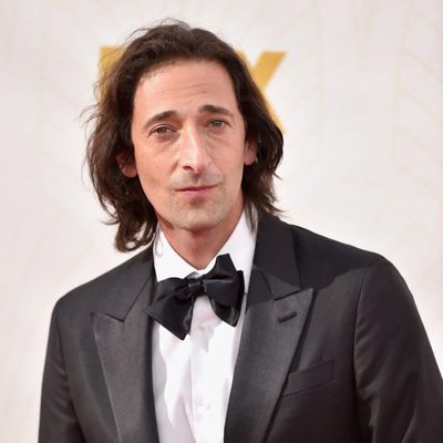 Adrien Brody at the 2015 Emmy Awards red carpet