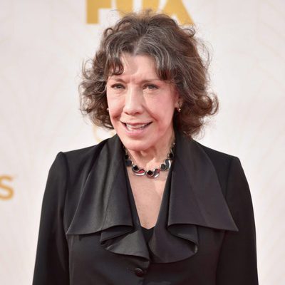 Lily Tomlin at the 2015 Emmy awards red carpet