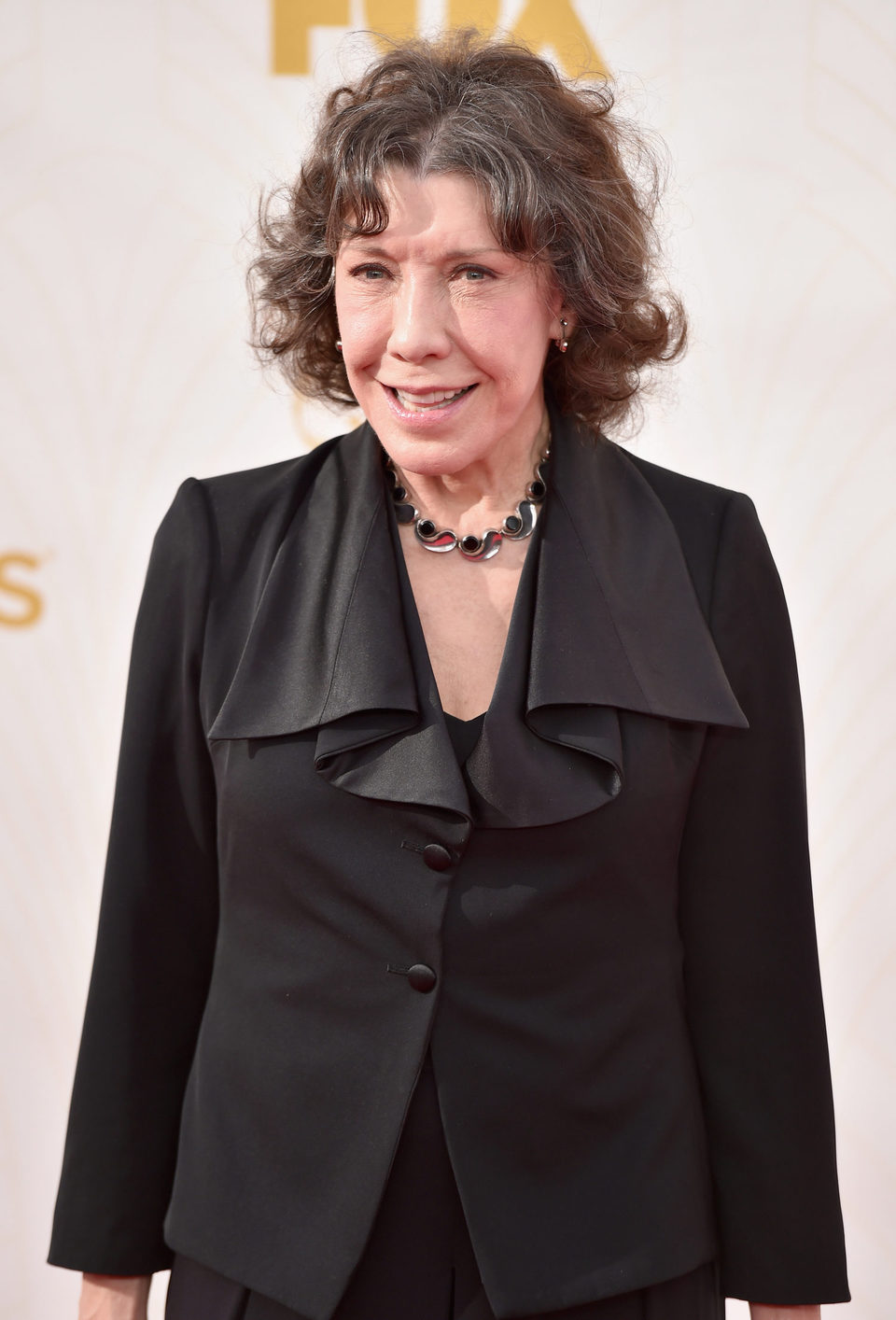 Lily Tomlin at the 2015 Emmy awards red carpet