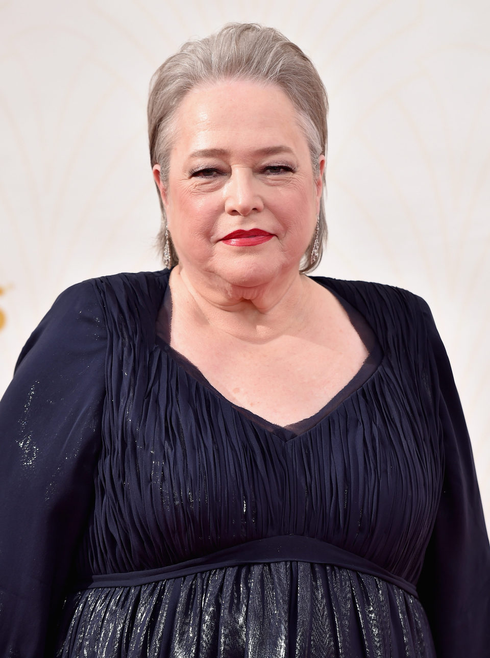 Kathy Bates at the 2015 Emmy Awards red carpet