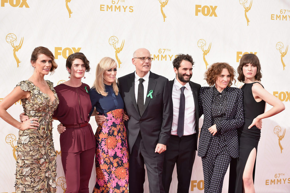 'Transparent' cast and writer at the 2015 Emmy awards red carpet