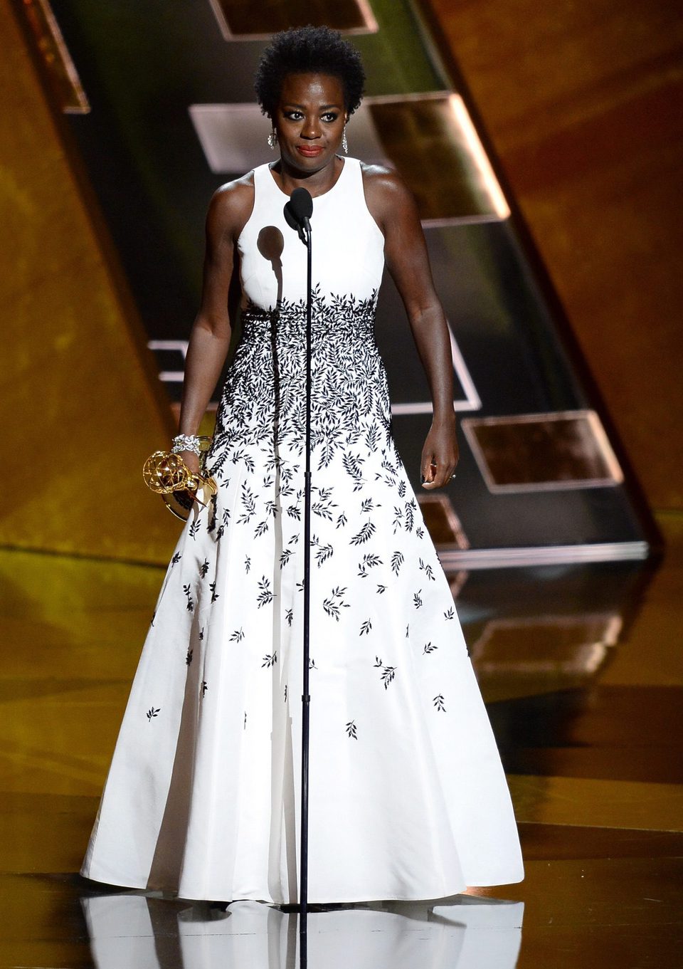 Viola Davis receiving the 2015 Emmy Award