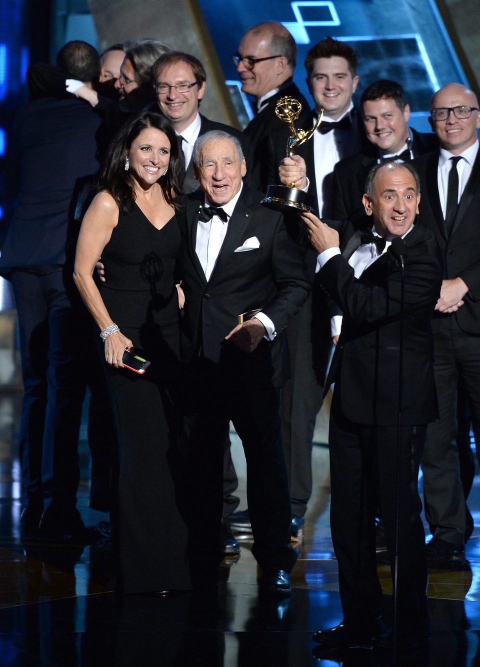 The 'Veep' team receiving the 2015 Emmy Award