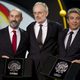 Javier Camara, Umberto Pasolini (member of the jury) and Ricardo darin are seen during the closing ceremony of 63rd San Sebastian Film Festival 