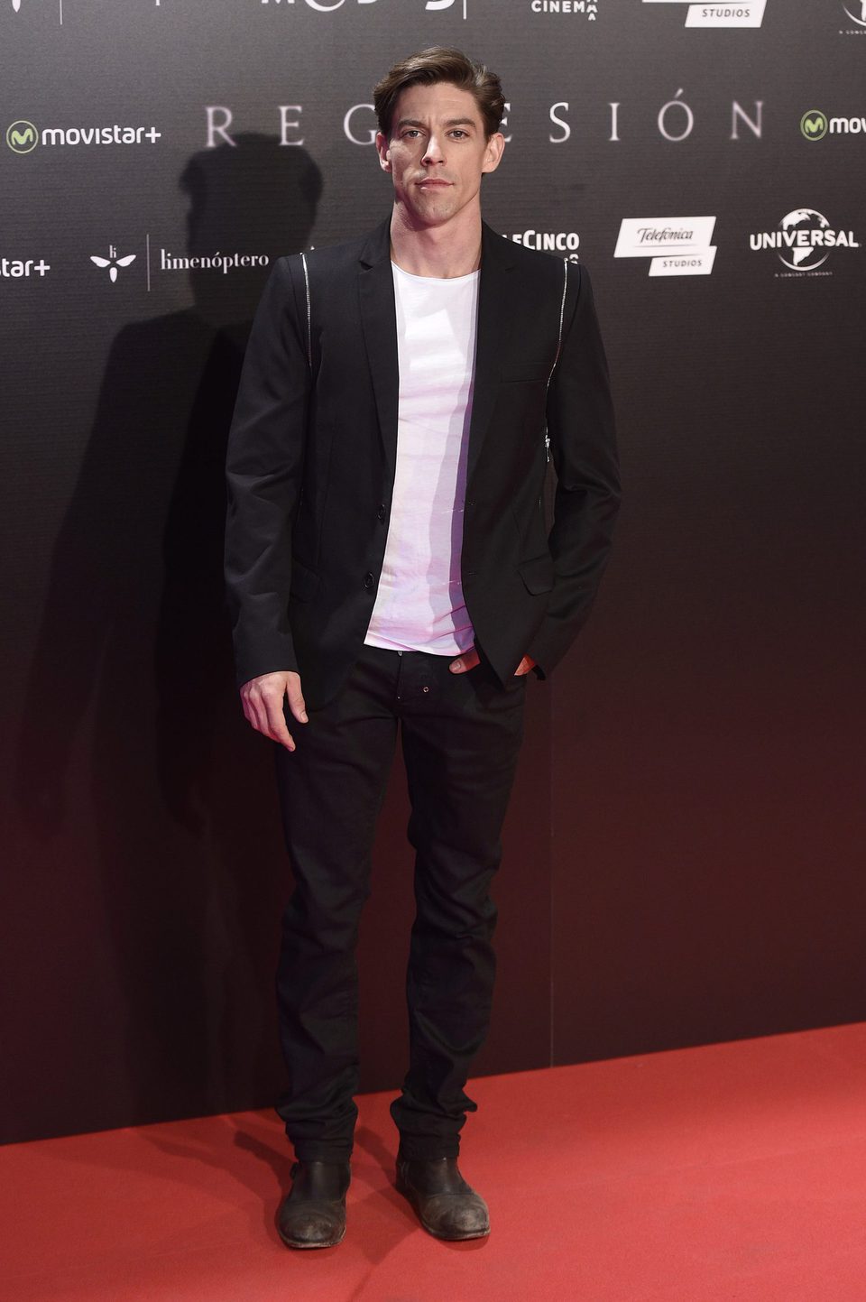 Adrián Lastra at 'Regression' Premiere in Madrid.