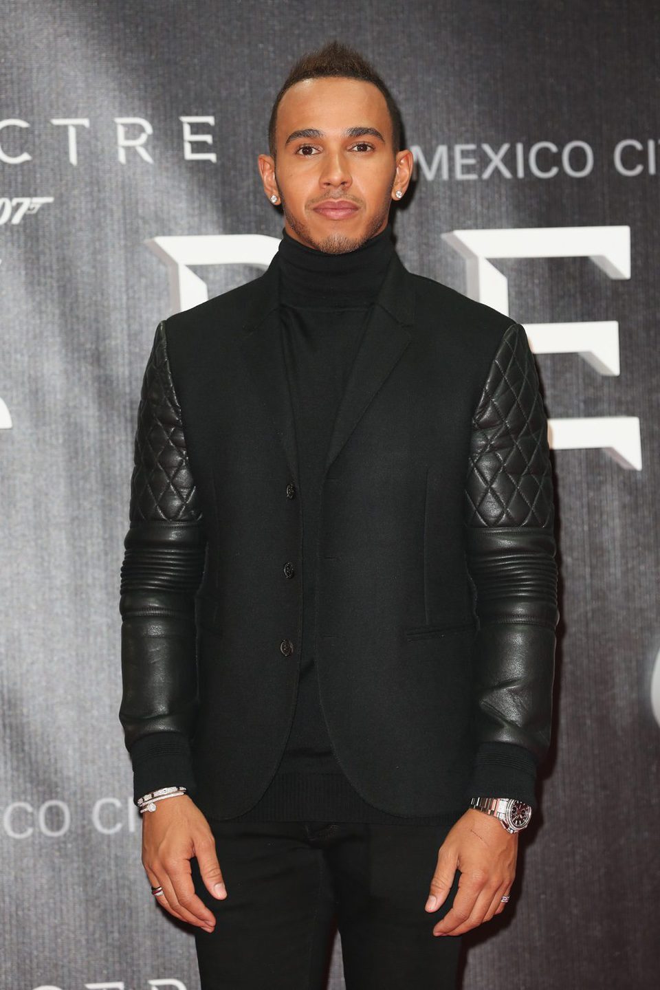 Lewis Hamilton in 'Spectre' Premiere in Mexico