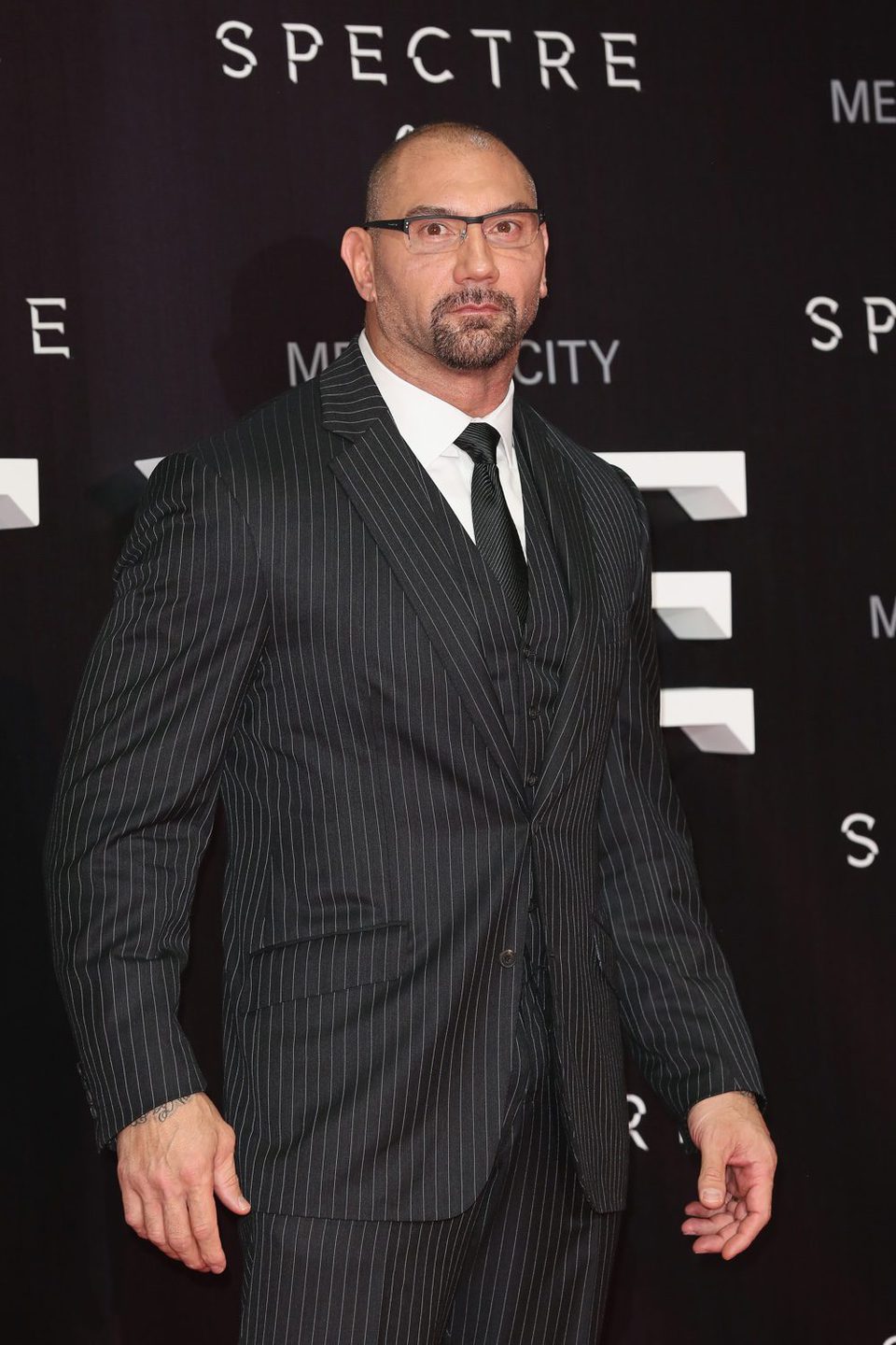 Dave Bautista in the 'Spectre' Premiere in Mexico