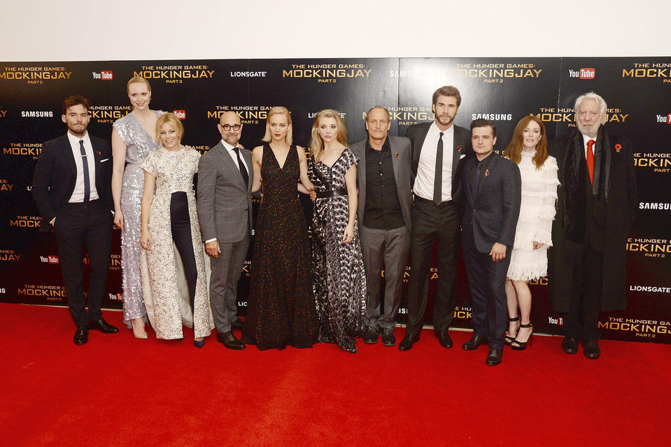 'The Hunger Games: Mockingjay - Part 2' cast in the London premiere