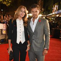 Abbey Clancy and Paul Sculfor in 'The Hunger Games: Mockingjay - Part 2' London premiere