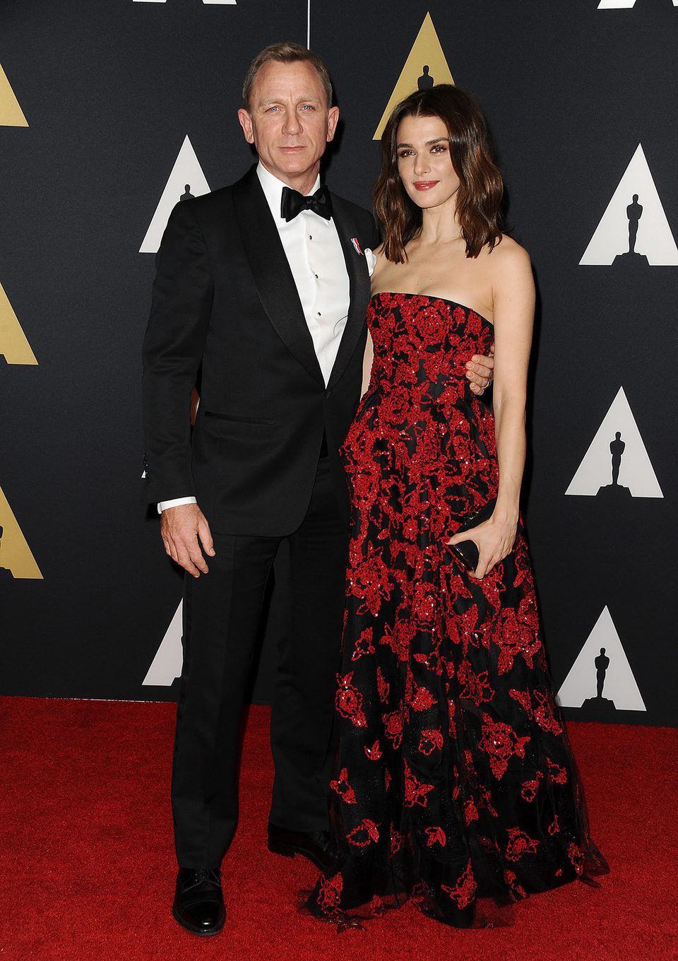 Daniel Craig and Rachel Weisz in Governor's Awards 2015