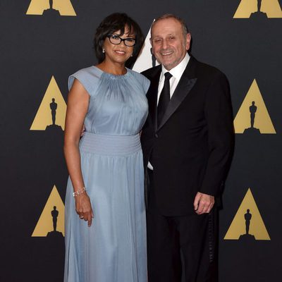 Cheryl Boone Isaacs and her husband in Governor's Awards 2015