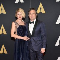 Mark Ruffalo and his wife in Governor's Awards 2015