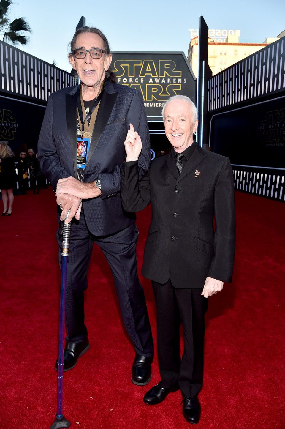 Chewbacca and C-3PO in the 'Star Wars: The Force Awakens' World Premiere