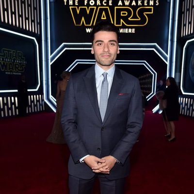 Oscar Isaac in the 'Star Wars: The Force Awakens' World Premiere